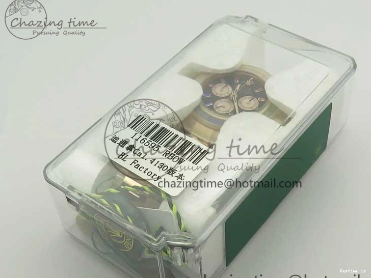 1230 Daytona 116595RBOW RG Rainbow Crystal BLF Best Edition Black Dial on RG Bracelet A RelaxedFit 3353